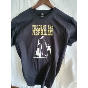 fields of Nephilim  band t shirt Ladies Large  Black